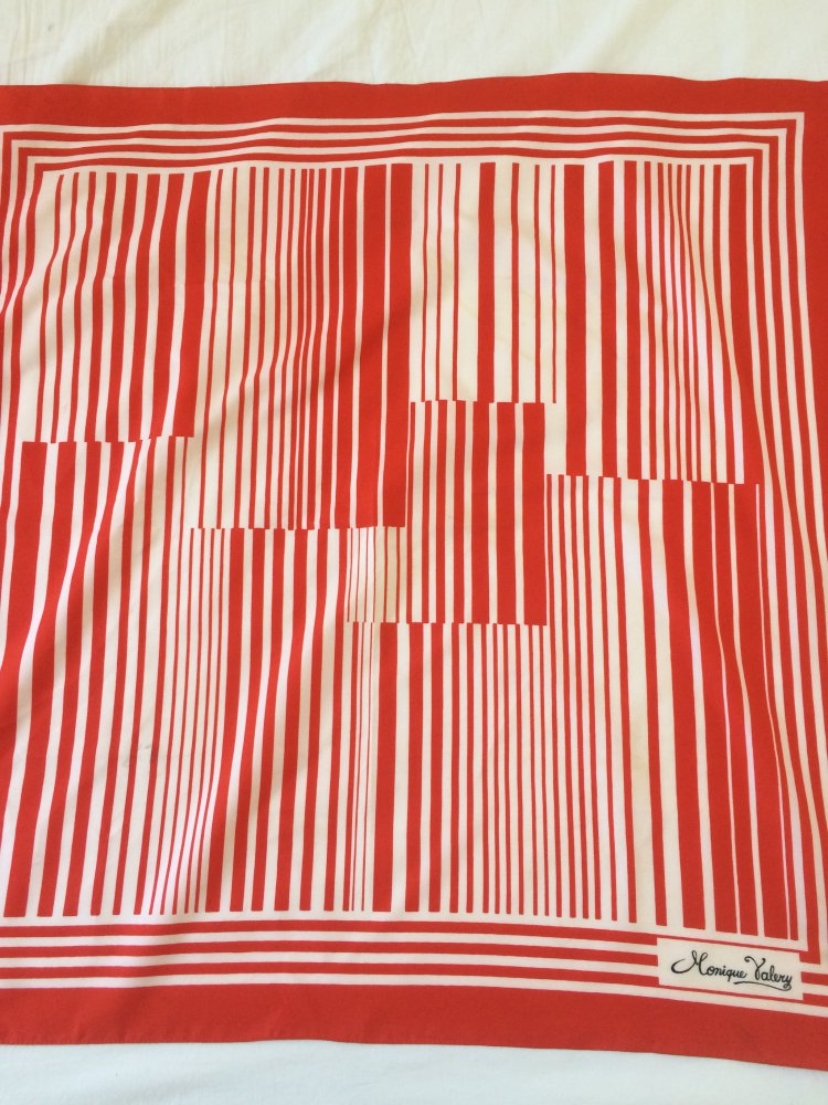 MONIQUE VALERY EXKLUSIVER VINTAGE TUCH KOPFTUCH HALSTUCH HAARTUCH 