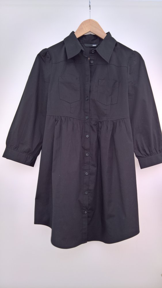 schwarze Hemdbluse von H&M in M