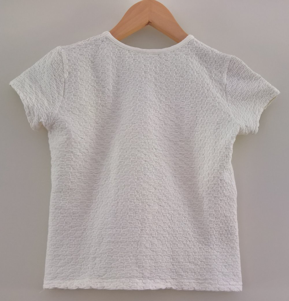 weißes Strukturshirt