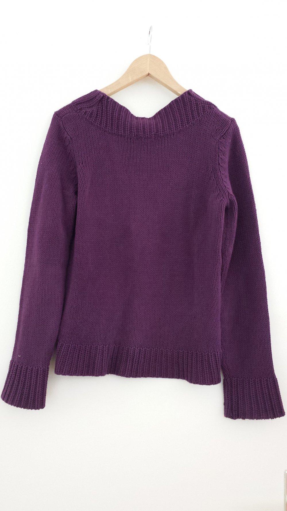 lila Strickjacke von H&M in M