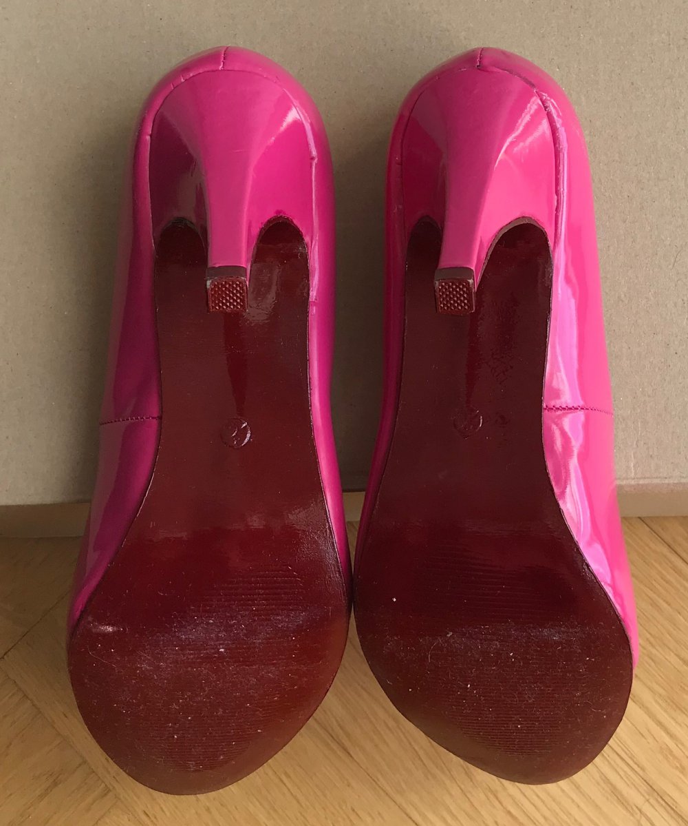 pinke Lackschuhe von Atmosphere in 39