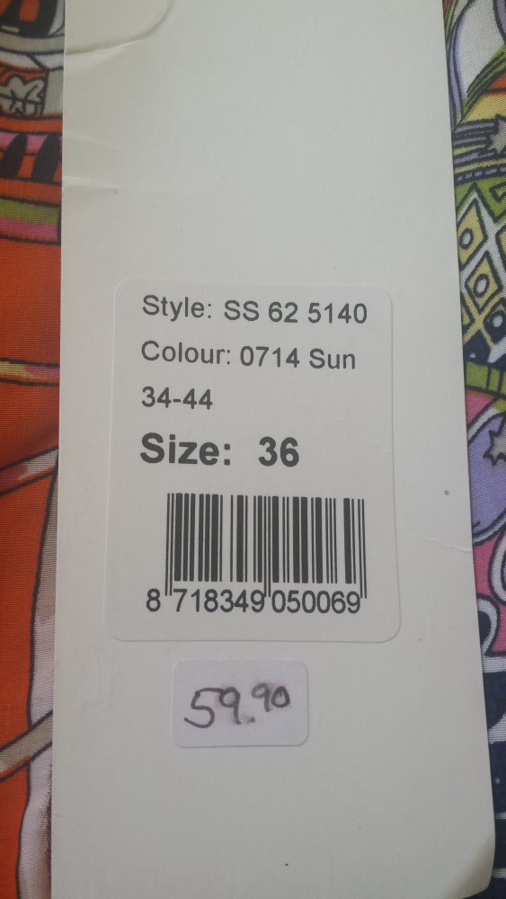 Sommerhose orange mit bunten orientalischen Mustern von Enelle NEU!