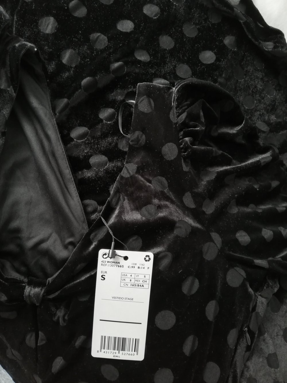 Mango Samtkleid Gr. S