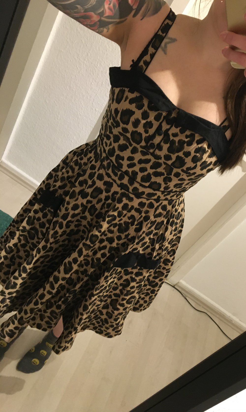 Leo Leoparden Kleid rockabilly vintage retro swing H&M 