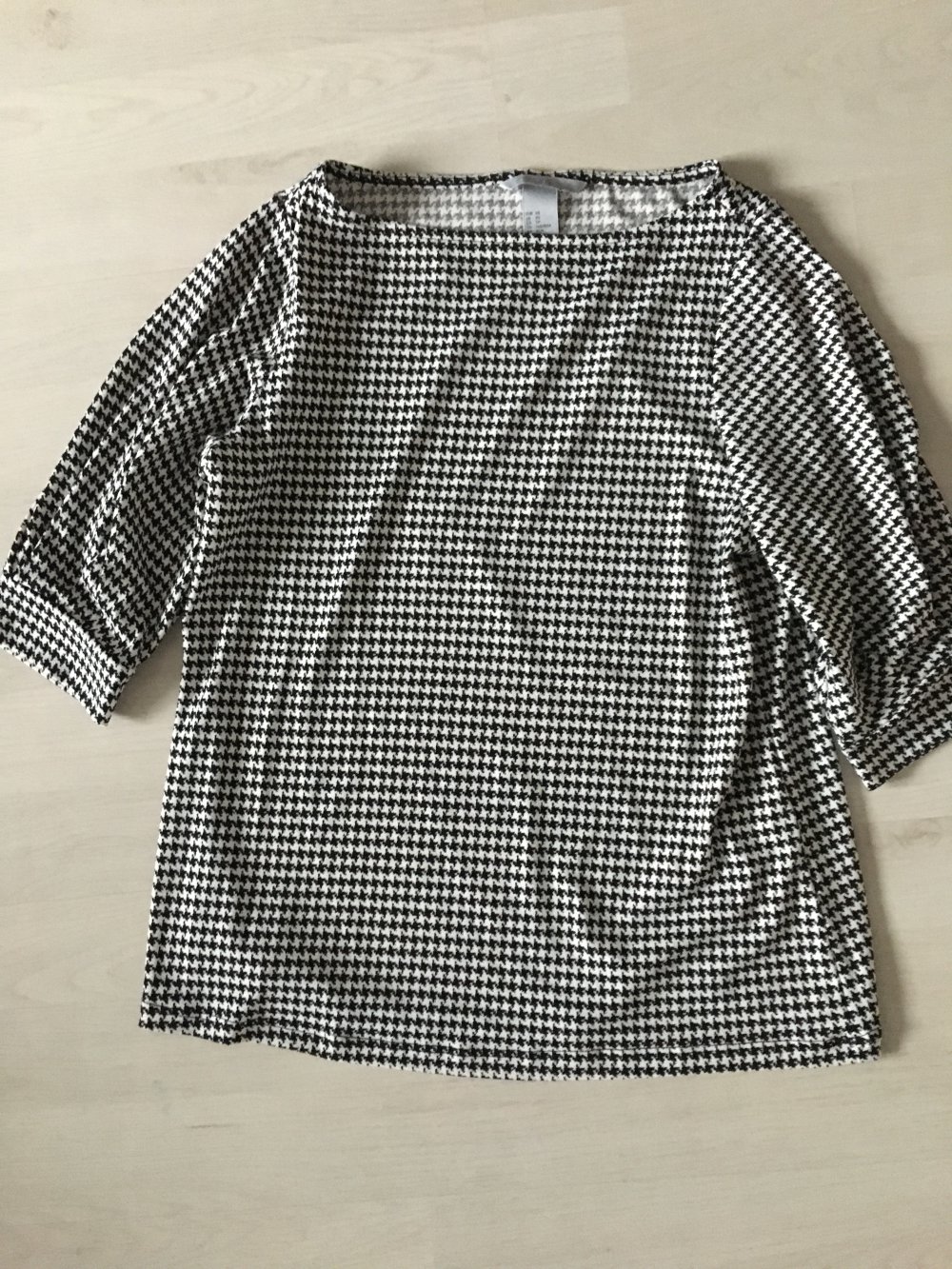 Shirt T-Shirt Business schwarz weiß XS H&M 