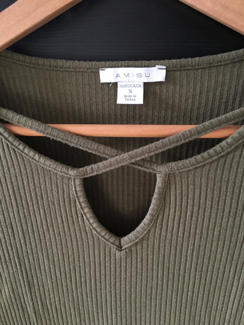 Langarmshirt grün oliv Tally Weijl S