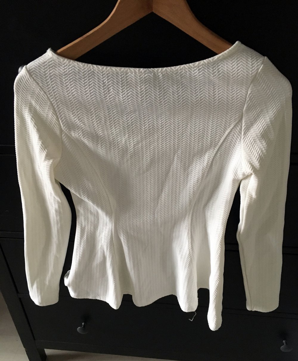 Langarmshirt weiß H&M S