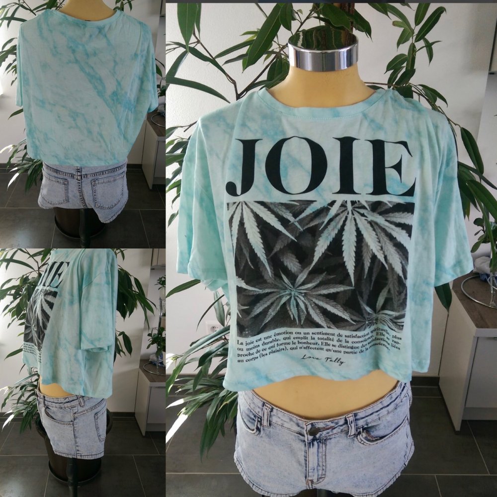 Joie Batik Bauchfrei Top style cannabis Druck