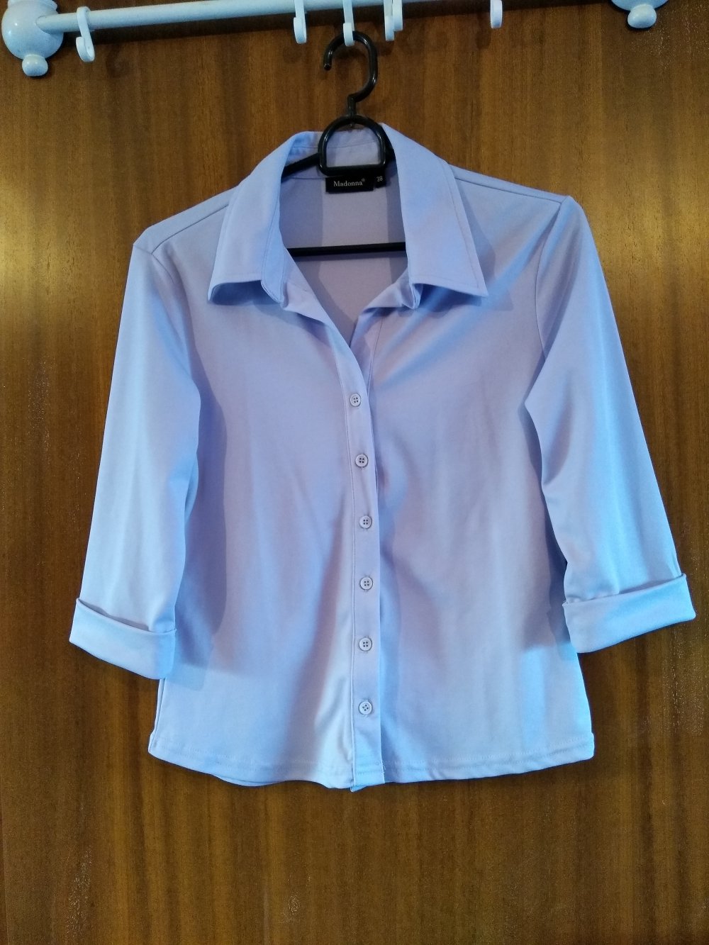 Fliederfarbene Bluse 38