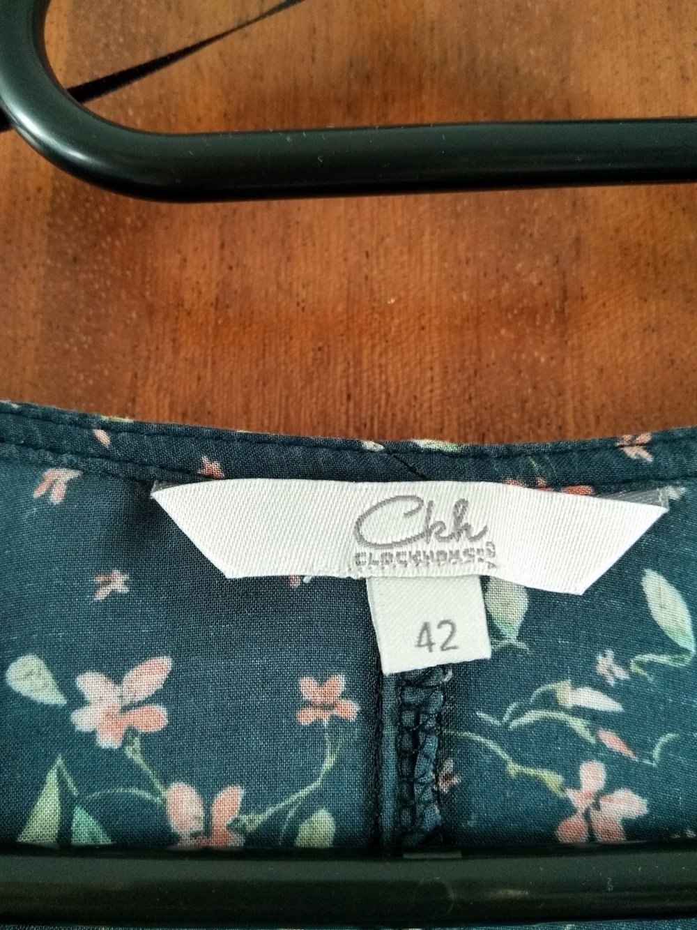 petrol farbende Bluse in Wickeloptik