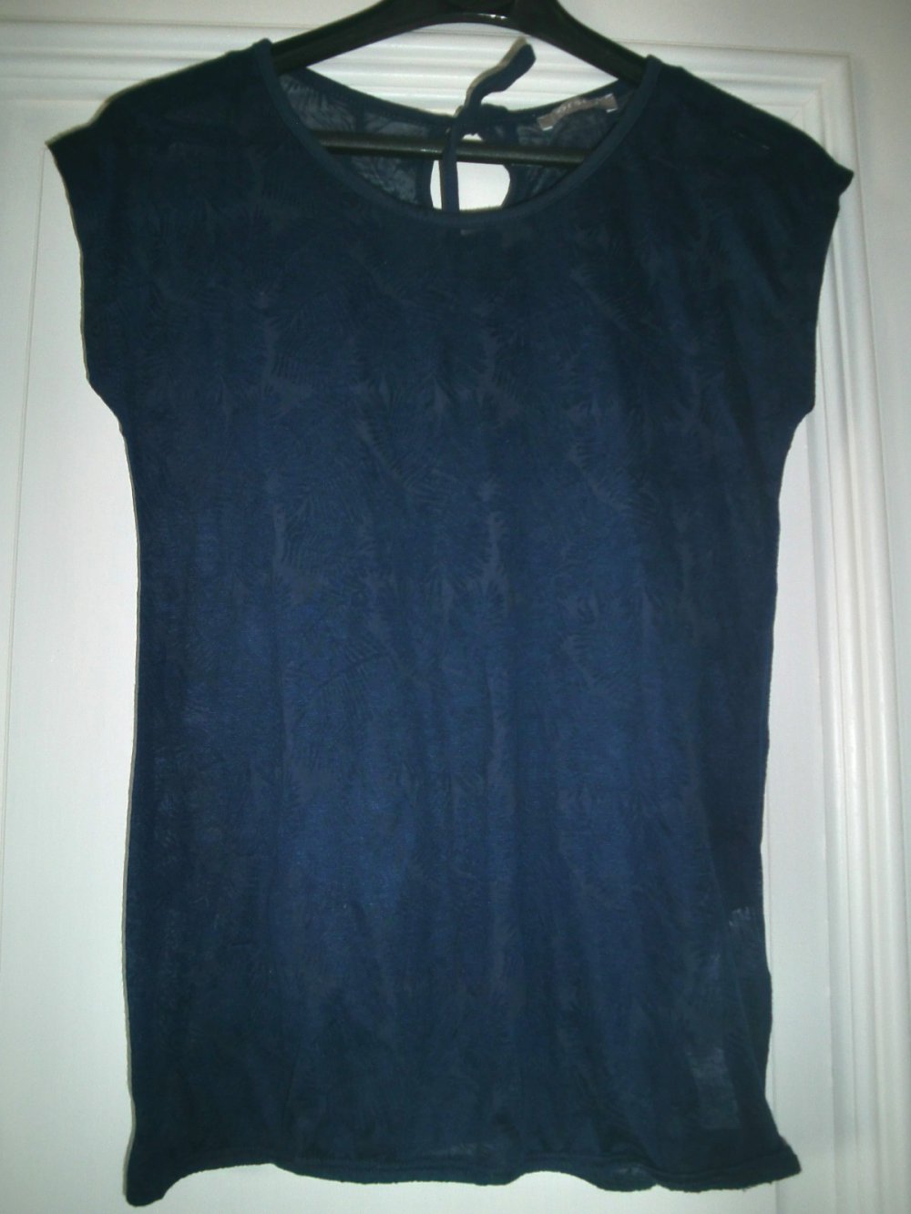 transparentes Shirt mit Blattmuster,  dark mori strega 