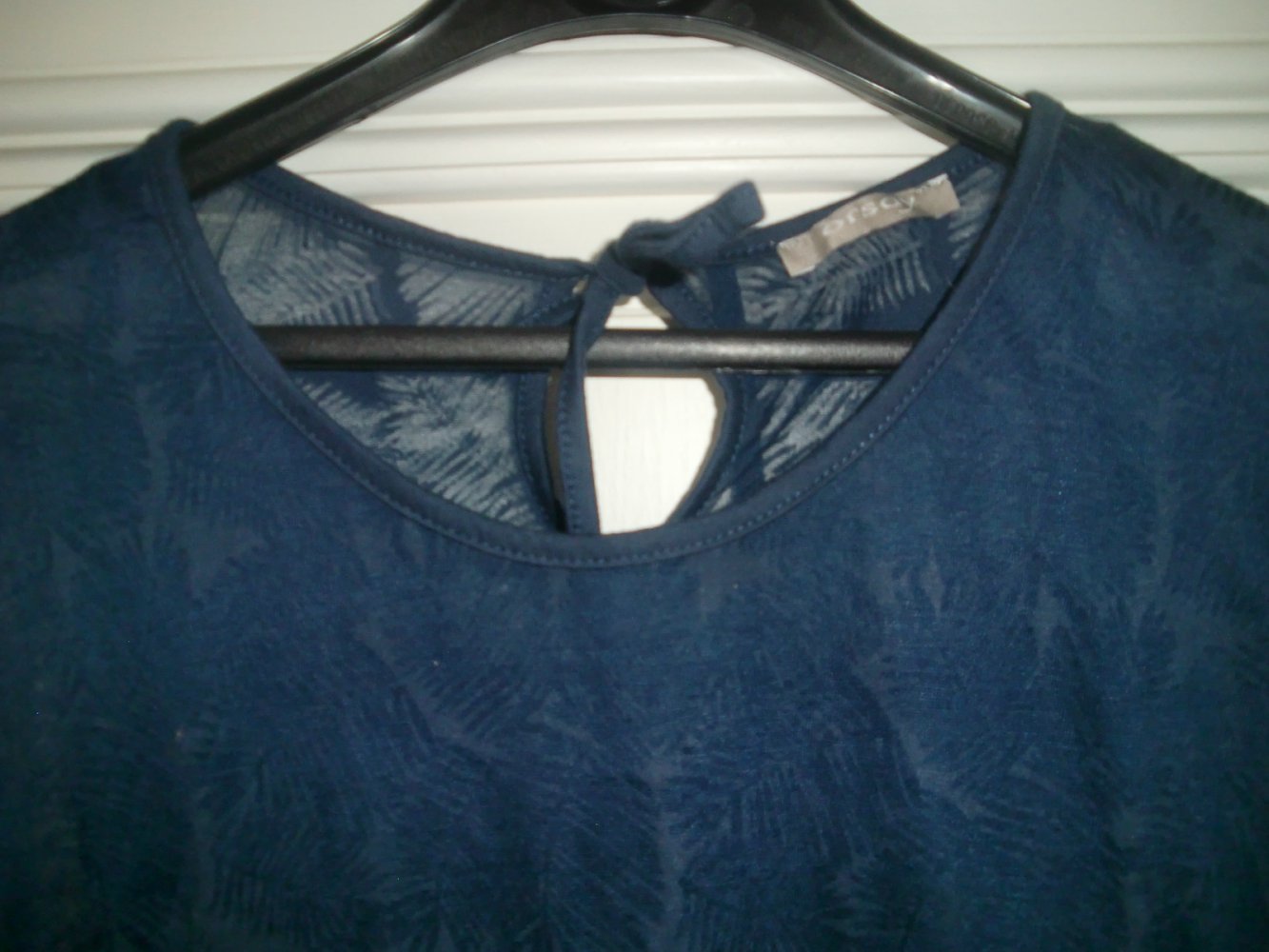 transparentes Shirt mit Blattmuster,  dark mori strega 