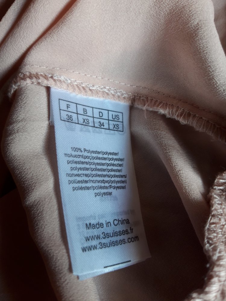 Romantik Top mit Schleife rosa rose 34/36