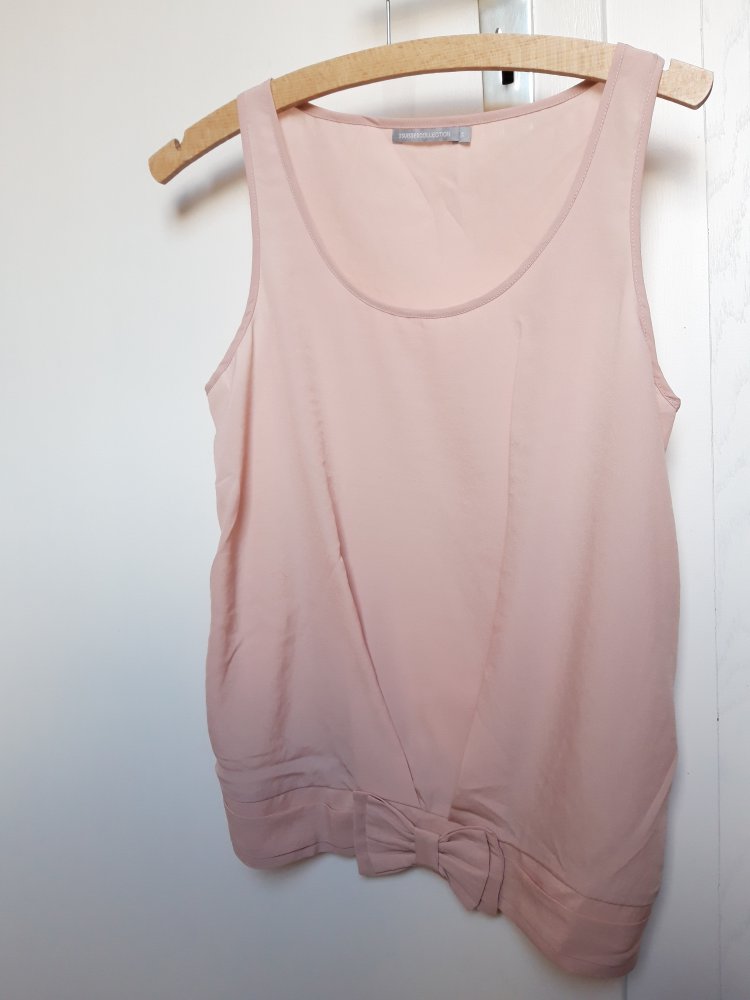 Romantik Top mit Schleife rosa rose 34/36