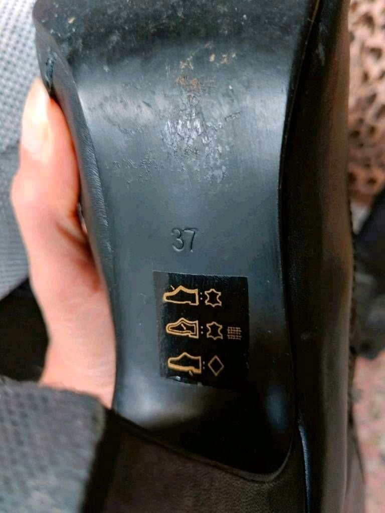 Lederstiefel, Gr. 37 Rockabilly Vintage Retro Pin Up