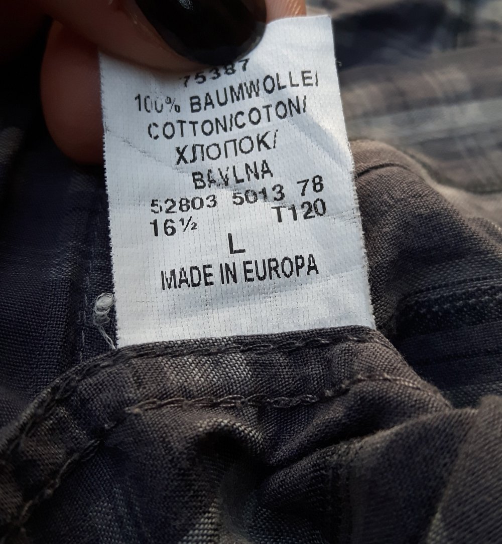 Herren Kurzarmhemd blaugrau kariert