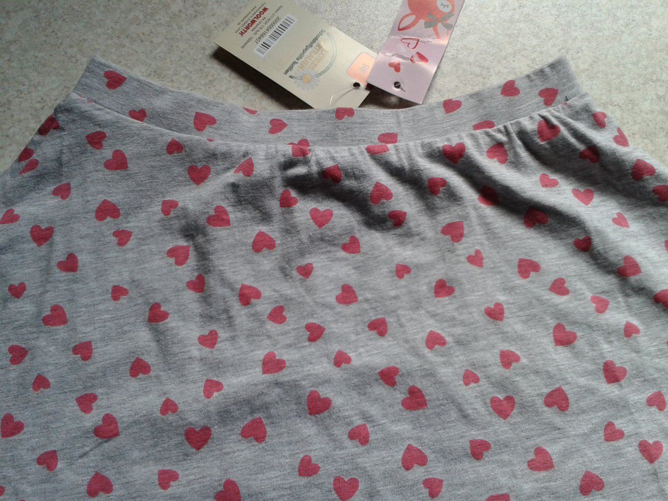 Infinity Kids herziges Sommerröckchen neu mit Etikett - in grau/pink leider zu klein 