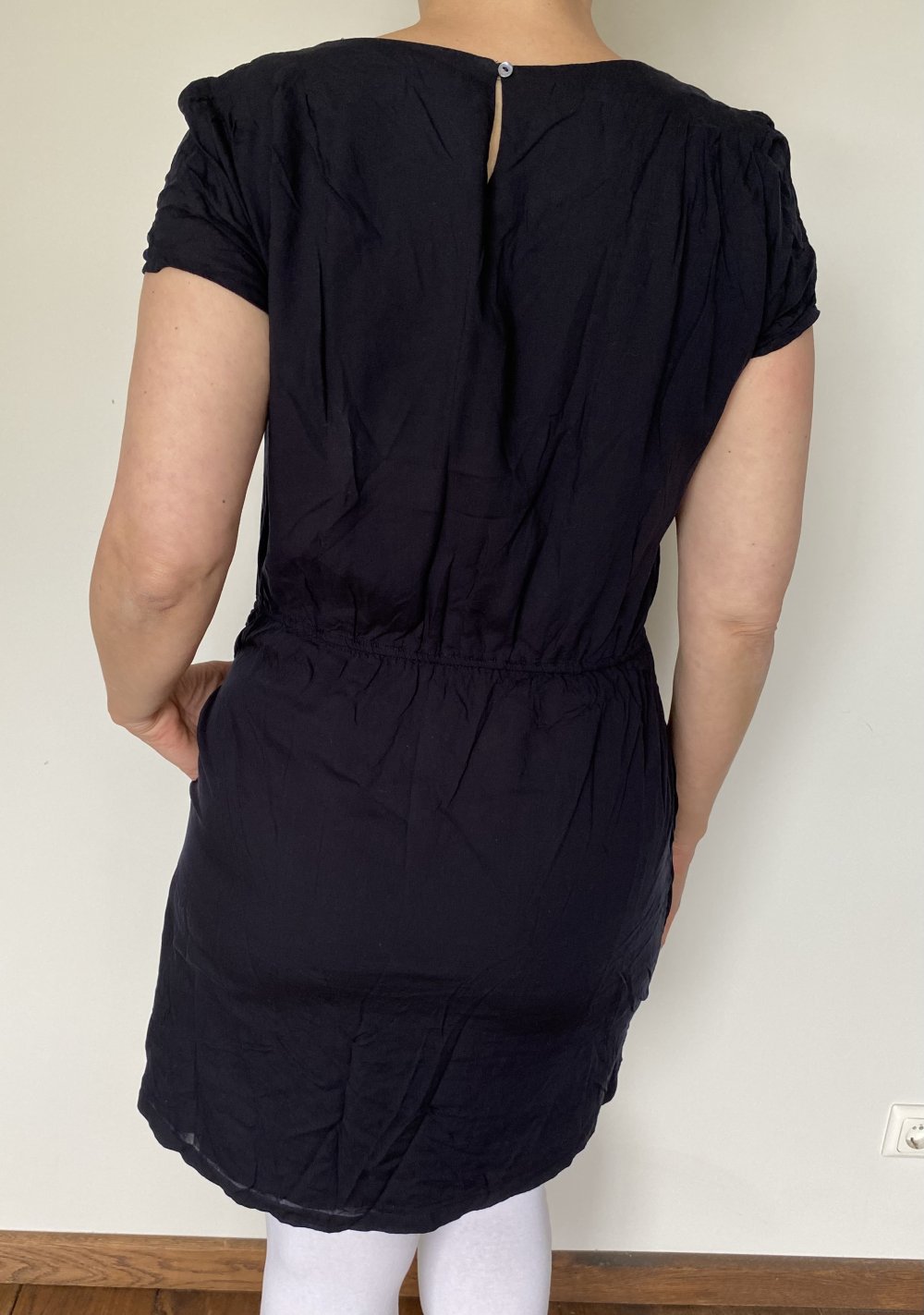 Marc O‘Polo, Kleid, kurzarm, schwarz, Gr. 42