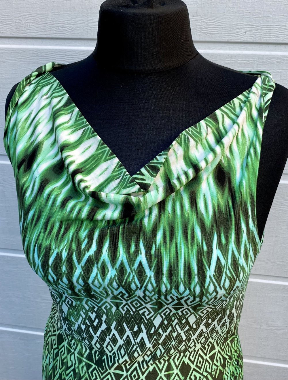 Tramontana, Kleid, Sommer, grün/ schwarz, Gr. M