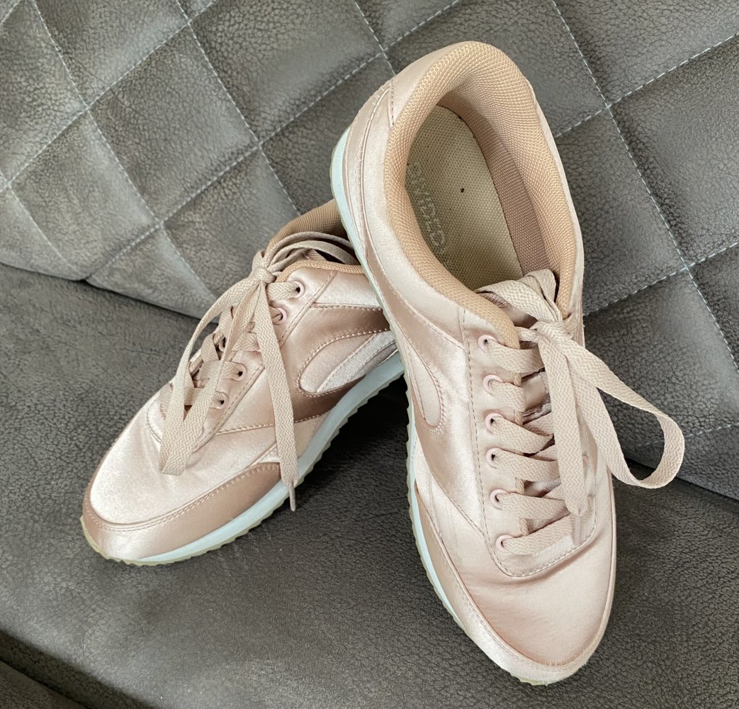 H&M, Divided, Sneaker, Textil, rosé, Gr. 39