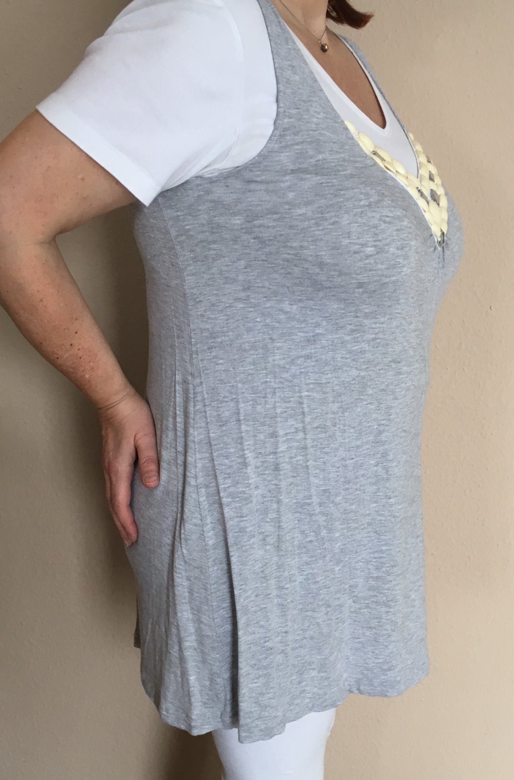 Nice Connection, lässige Tunika/Hängerchen, grau, Gr.42