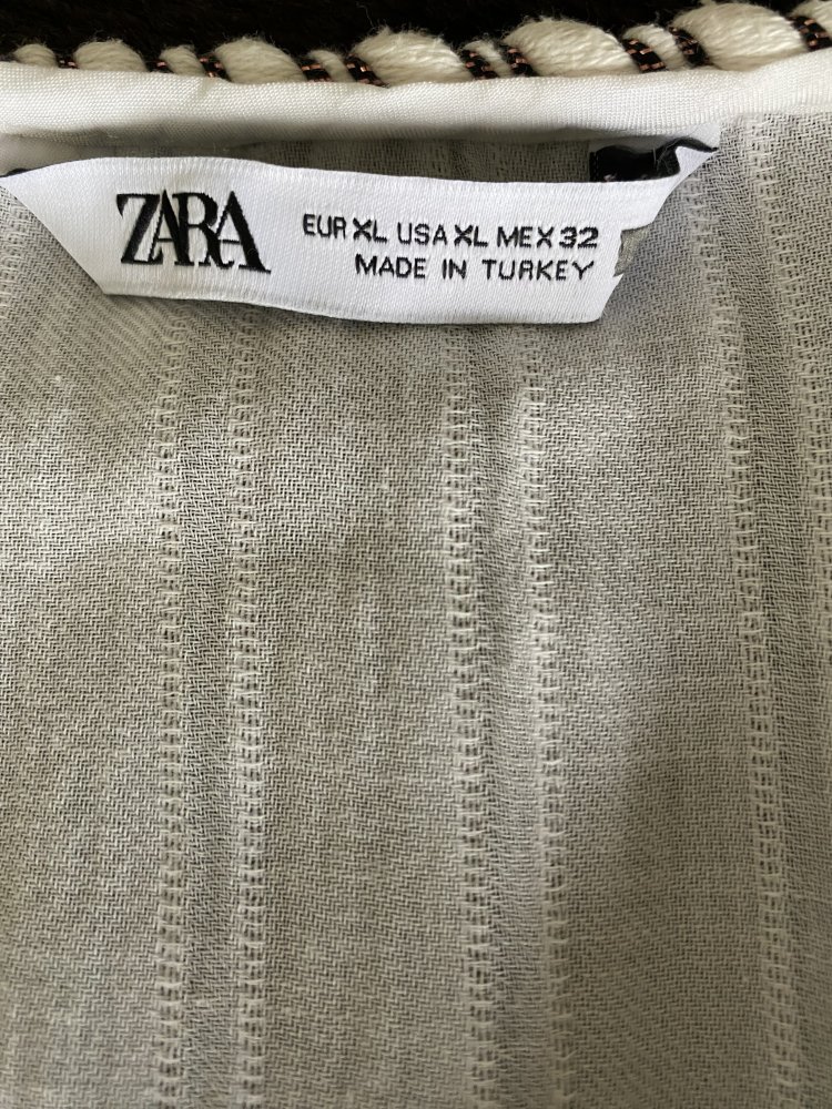 Zara, Kleid, Maxilänge, creme/weiß, Boho Style, Gr.44