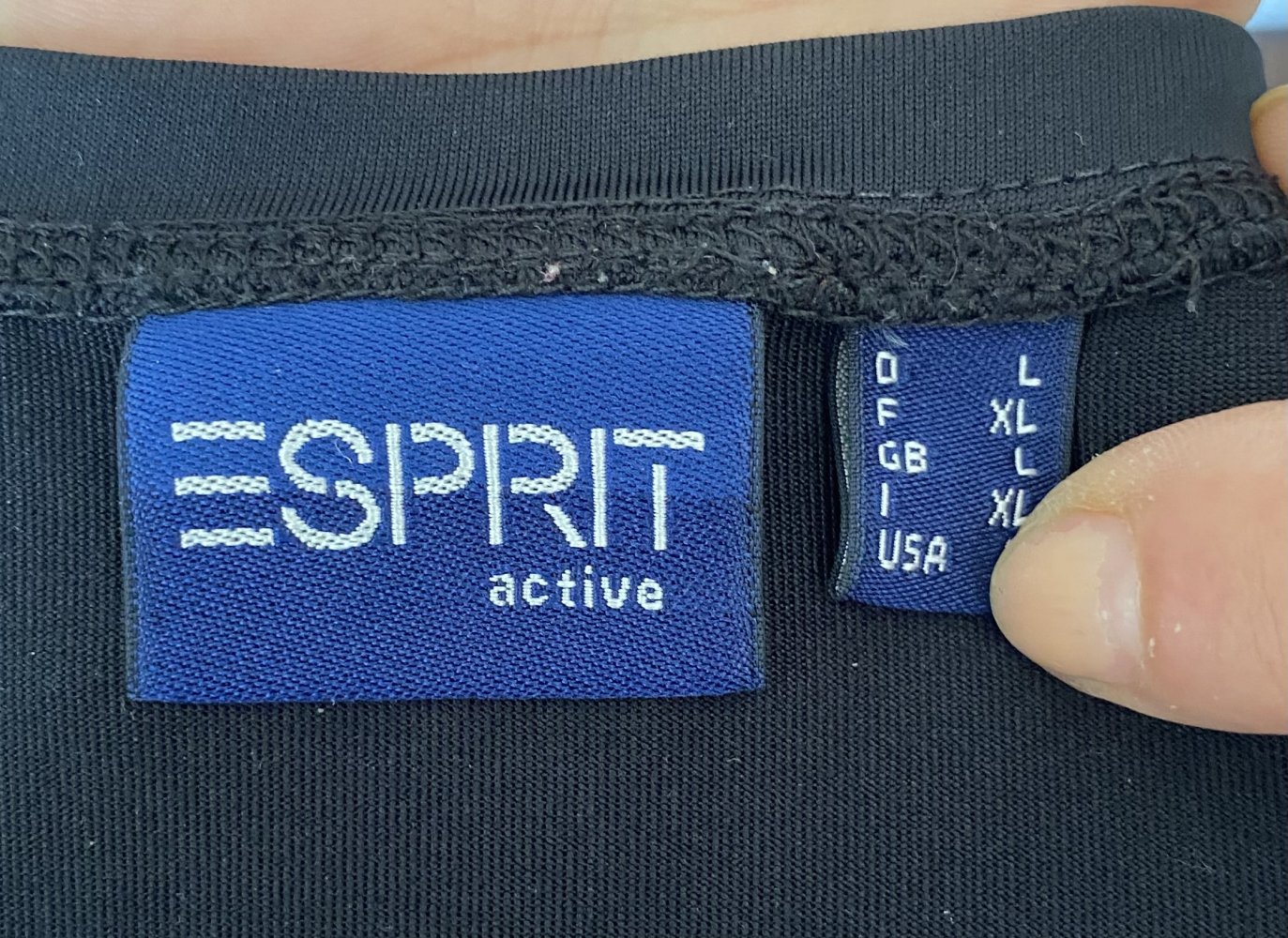 Esprit, Trägerhemd, schwarz, Gr. L