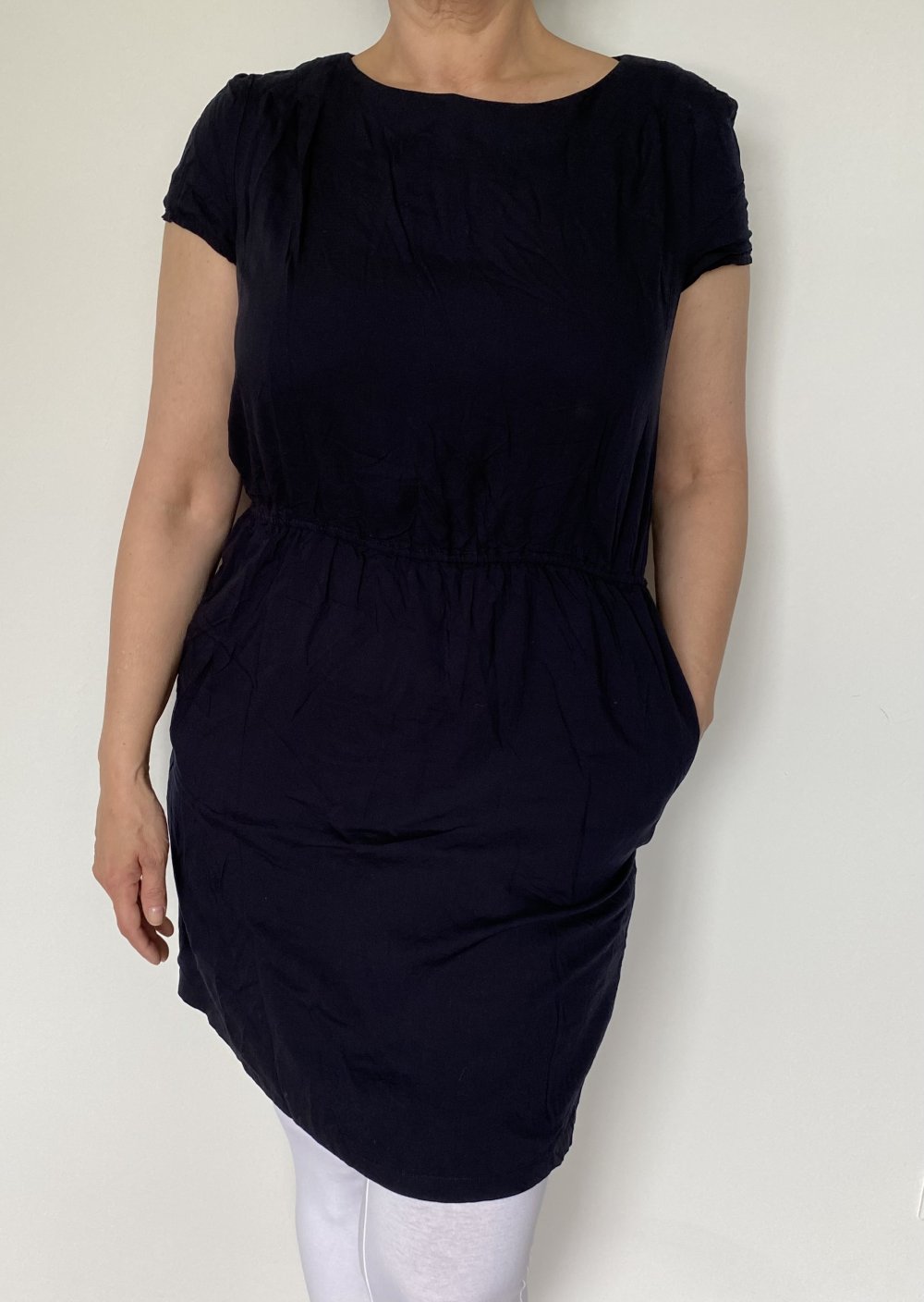 Marc O‘Polo, Kleid, kurzarm, schwarz, Gr. 42