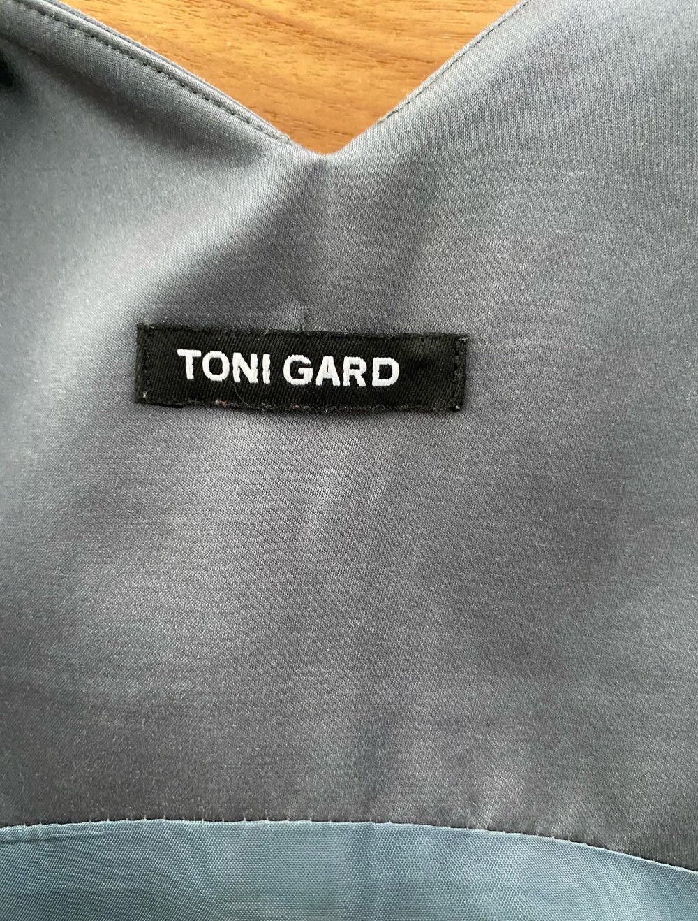 Toni Gard, Kleid, mit Seide, grau, Reißverschluss, Gr. 40