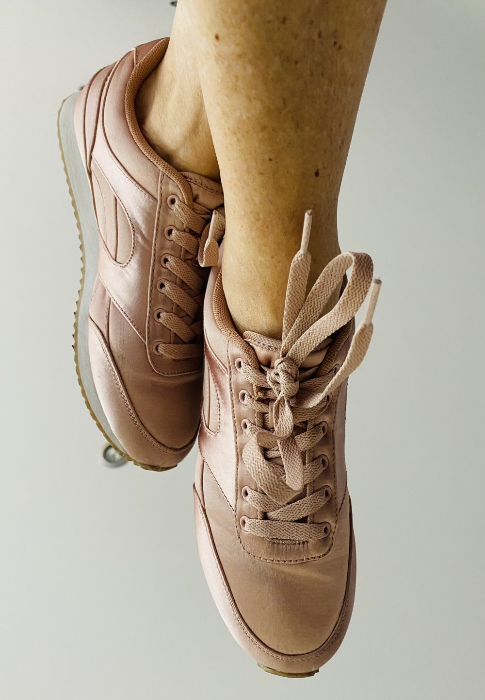 H&M, Divided, Sneaker, Textil, rosé, Gr. 39