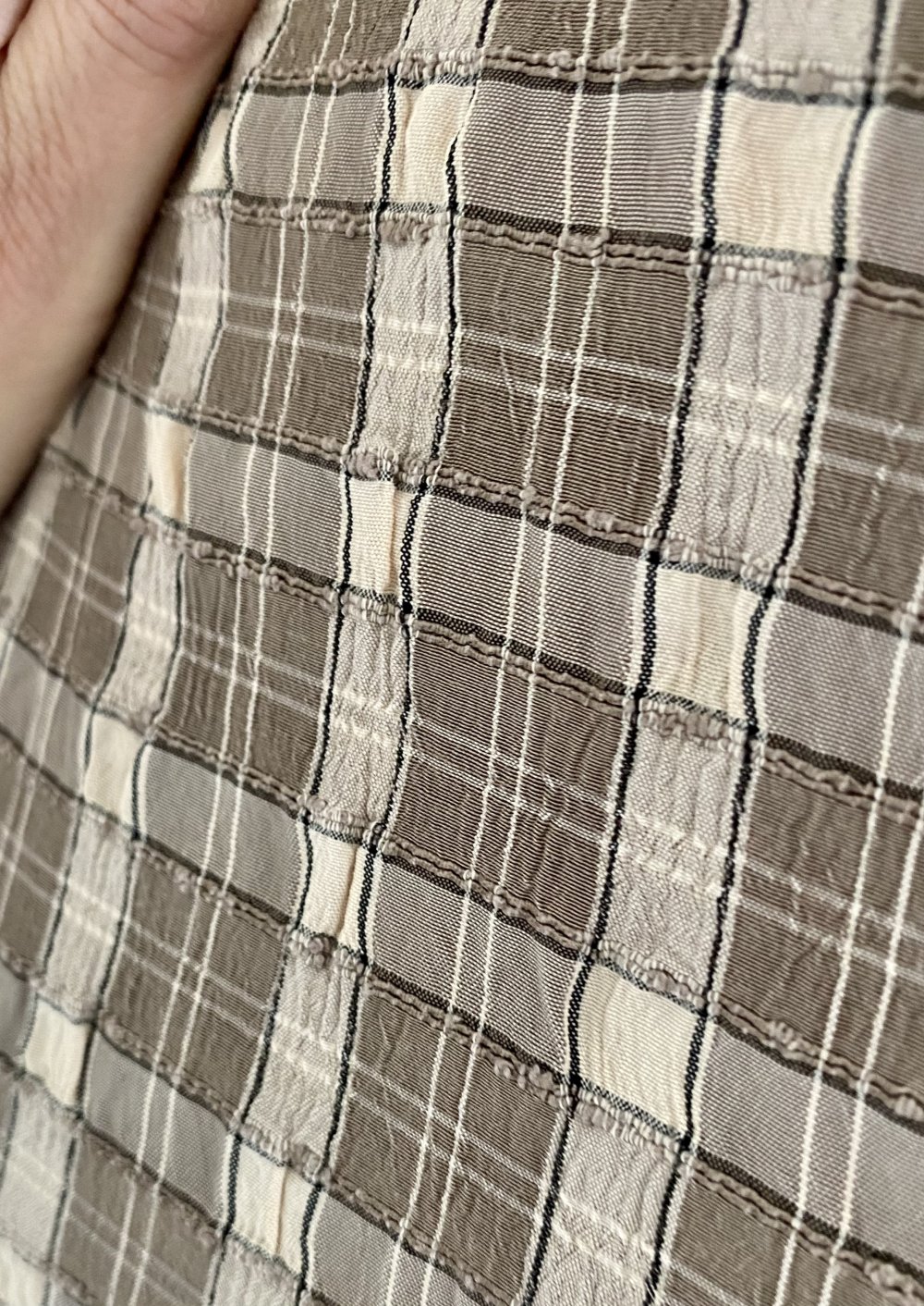 Cartoon Fashion, Tunika, braun/beige, kariert, Gr. 40