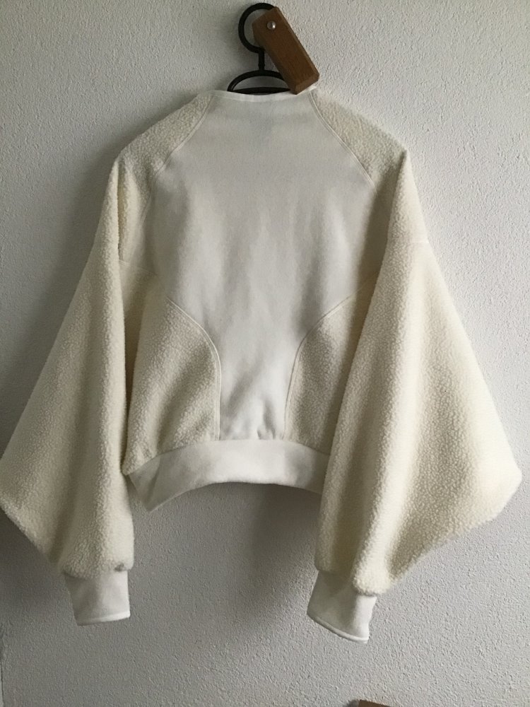 Weisse Adidas Teddy Jacke Gr. 34