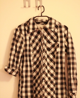 schwarz weißes Hemd / Bluse