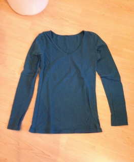 blauer, schlichter Pullover, Größe S