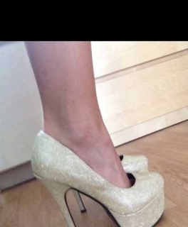 high heels silvester glitzer gold 