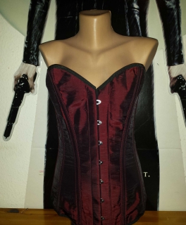 bordeaux rotes Korsett gr 38