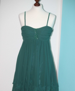 Edles und schickes Cocktailkleid / Abendkleid mit Perlenverziehrung Gr. S