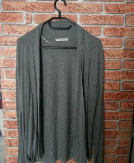 Primark long Cardigan grau