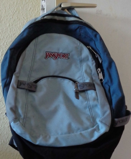 Blauer Jansport Rucksack