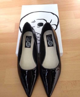 Cheap Monday Ballerinas schwarz spitz lack