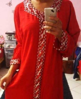 Orientalisches Traditionelles Kleid Rot