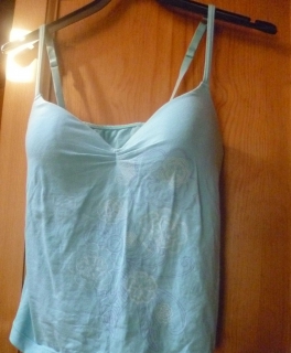 tolles Damen BH Hemd türkis Gr. 40/42 Cup B