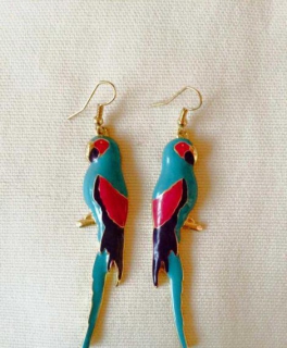 BIJOU BRIGITTE //  Vogel Papagei Ohrringe