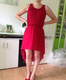 Wunderschönes Rotes Kleid! High Low Optik!