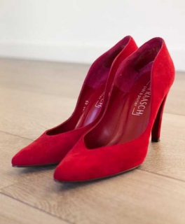 Bordeauxrote Pumps von Uta Raasch 