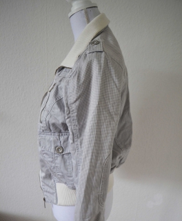 Karierte Übergangsjacke