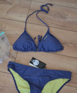 O'Neill Neckholder Bikini mit Täschchen in Blau Gr. 44 Neu