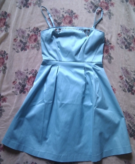 Neues Kleid Party Türkis Orsay Steinchen Gr. 34