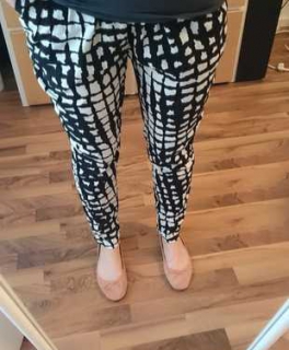 Pumphose schwarz weiß 38 Vero Moda