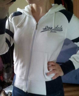 Lonsdale Retro Sweatjacke XS 34 Neuwertig oldschool rockabilly oi